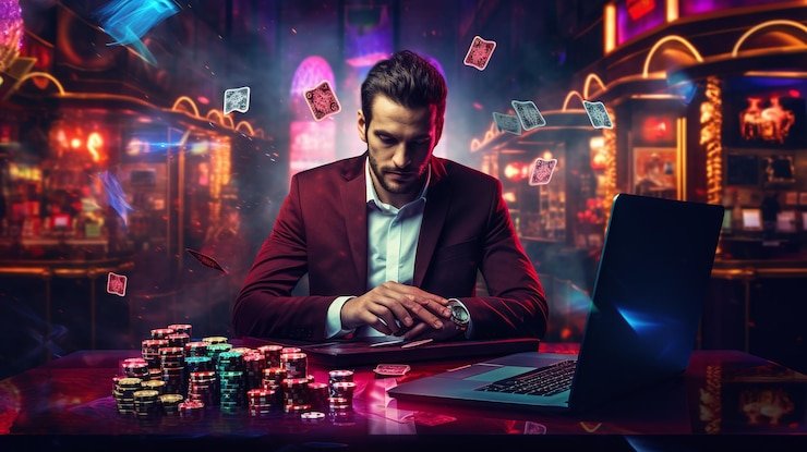 Tampilan kartu blackjack pada layar ponsel